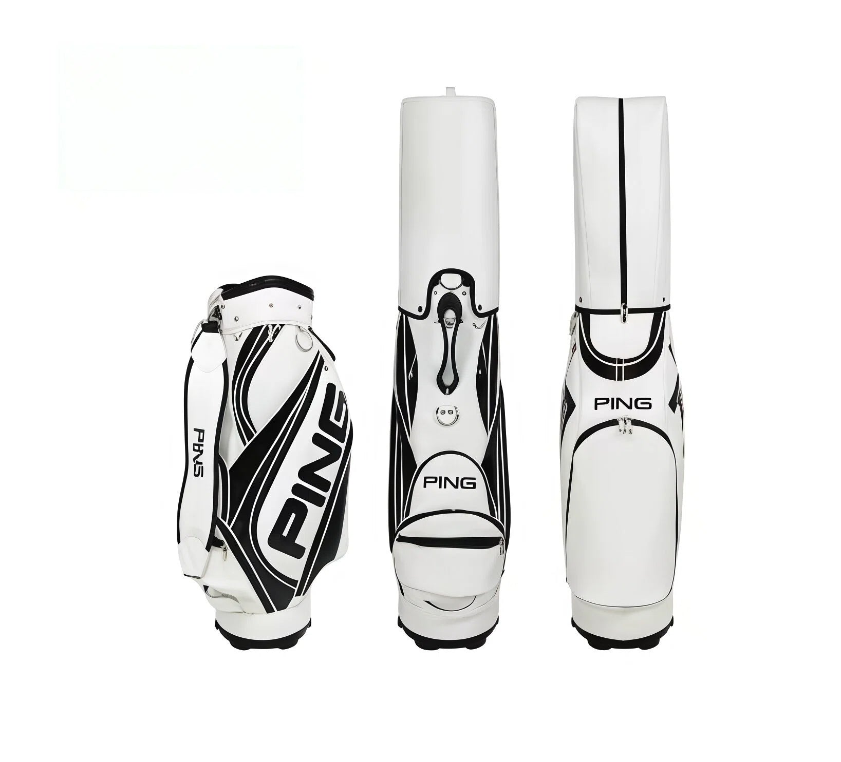 PING White Black Golf Cart Bag 2025 – OZ Golf Warehouse