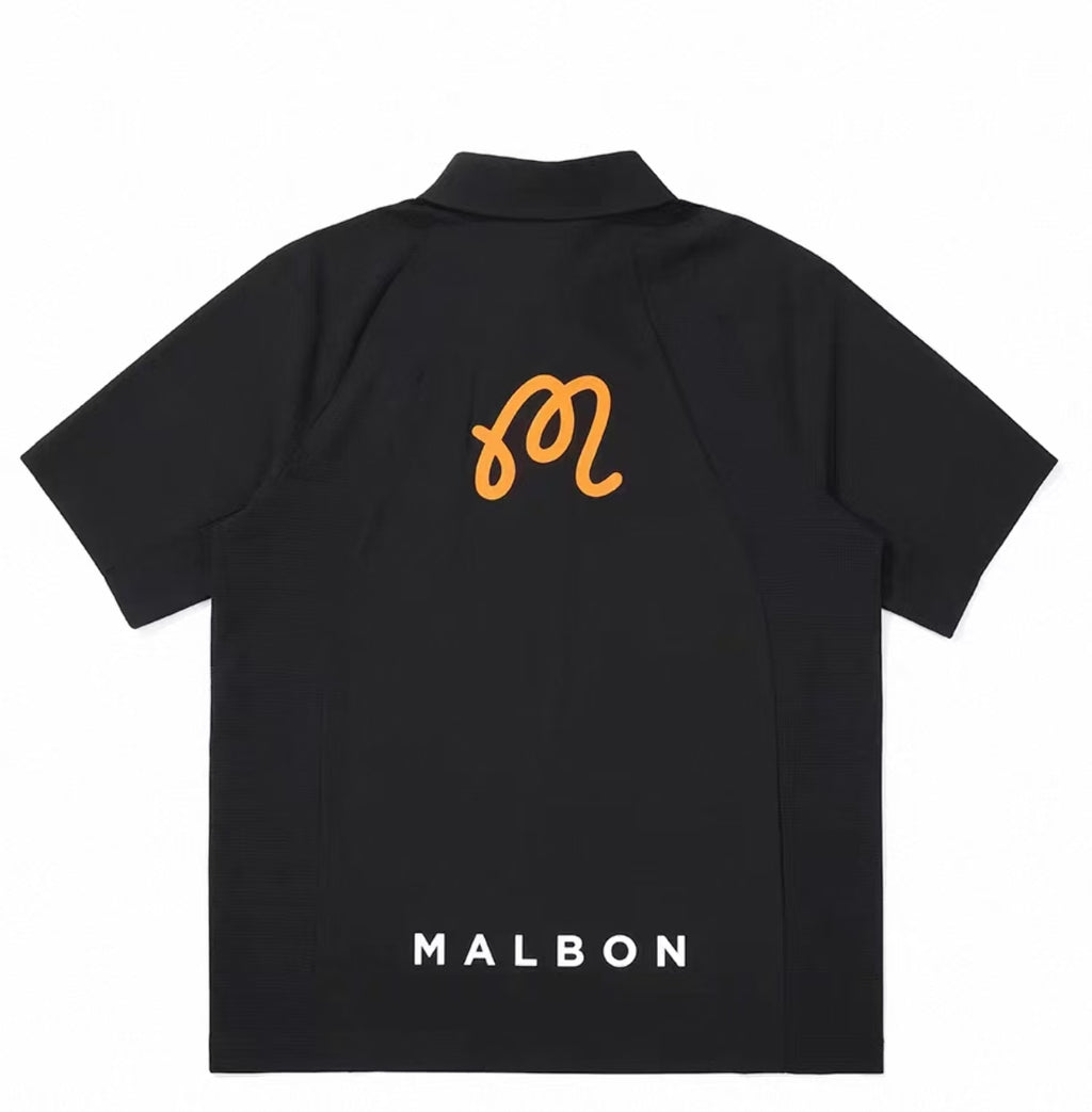 Malbon Golf Men’s Breathable Moisture-Wicking Polo Shirt