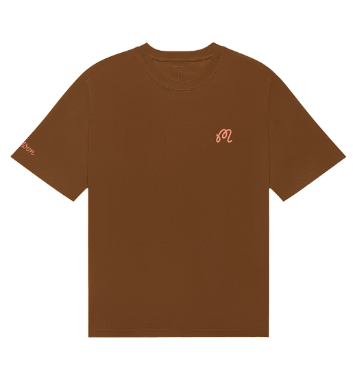 Malbon brown Foraging Fairways graphic T-shirt front view