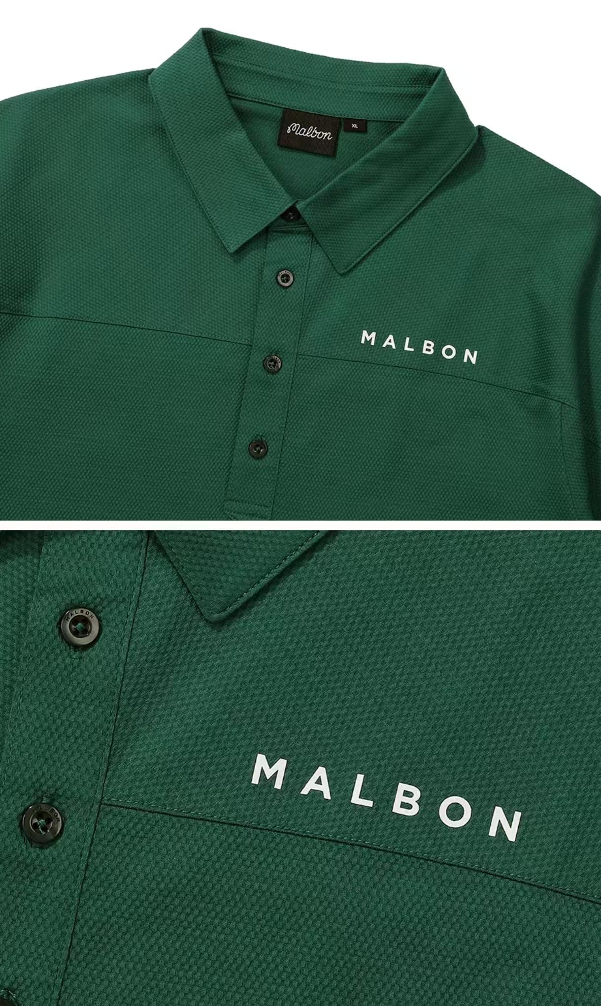 Malbon Golf Men’s Casual Quick-Dry Polo Shirt