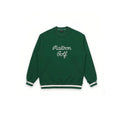 Malbon Men Golf Sweatshirt Crew Neck Logo Embroidered Sport Top