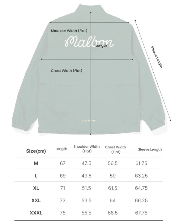 Malbon men breathable stretch golf jacket hero image
