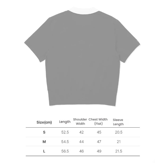 Malbon women knit casual golf polo sleeve and shoulder seam detail