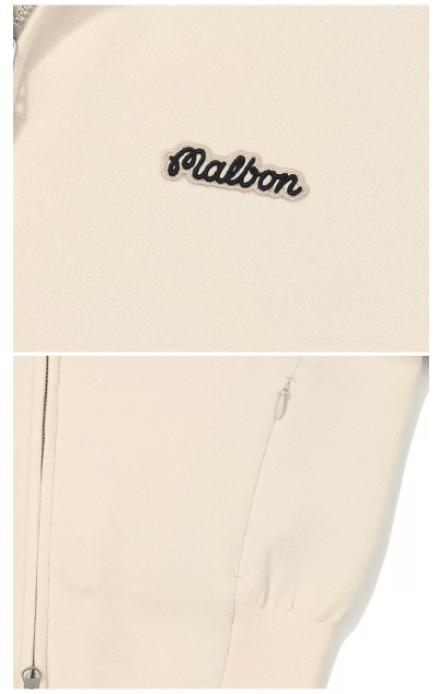 Malbon women's zip-up casual golf jacket — styled lifestyle view 10