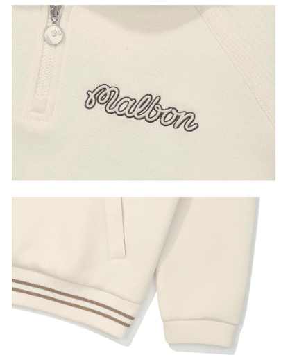 Malbon women polo sweatshirt embroidered branding detail