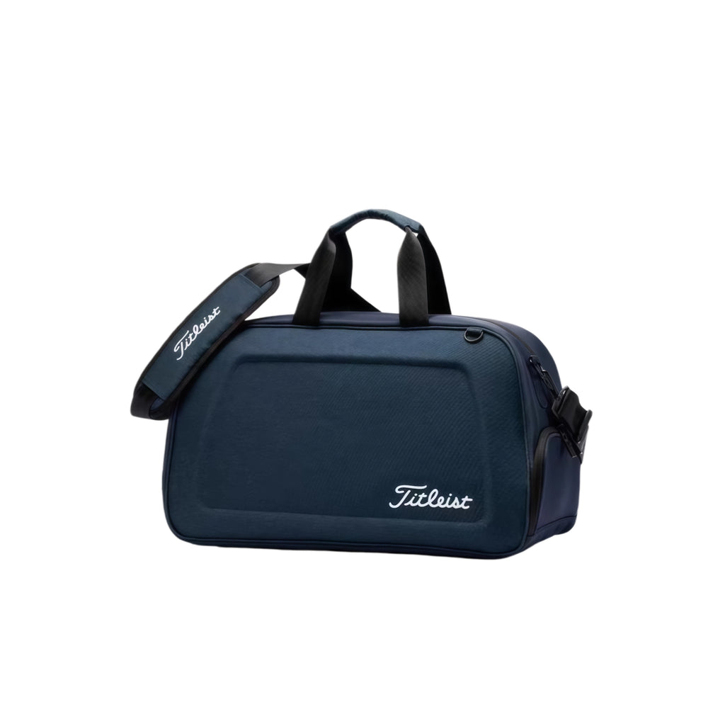 Titleist White Hard-Shell Duffel – Sleek Black Trim Golf & Travel Bag