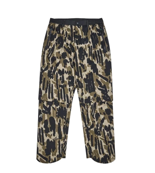 Malbon Tour Divot Camo Rain Pant Bark Camo Bark Camo golf rain pant front view