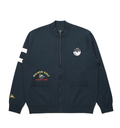Malbon Preserve Yacht Club Cardigan Navy Navy golf cardigan front view