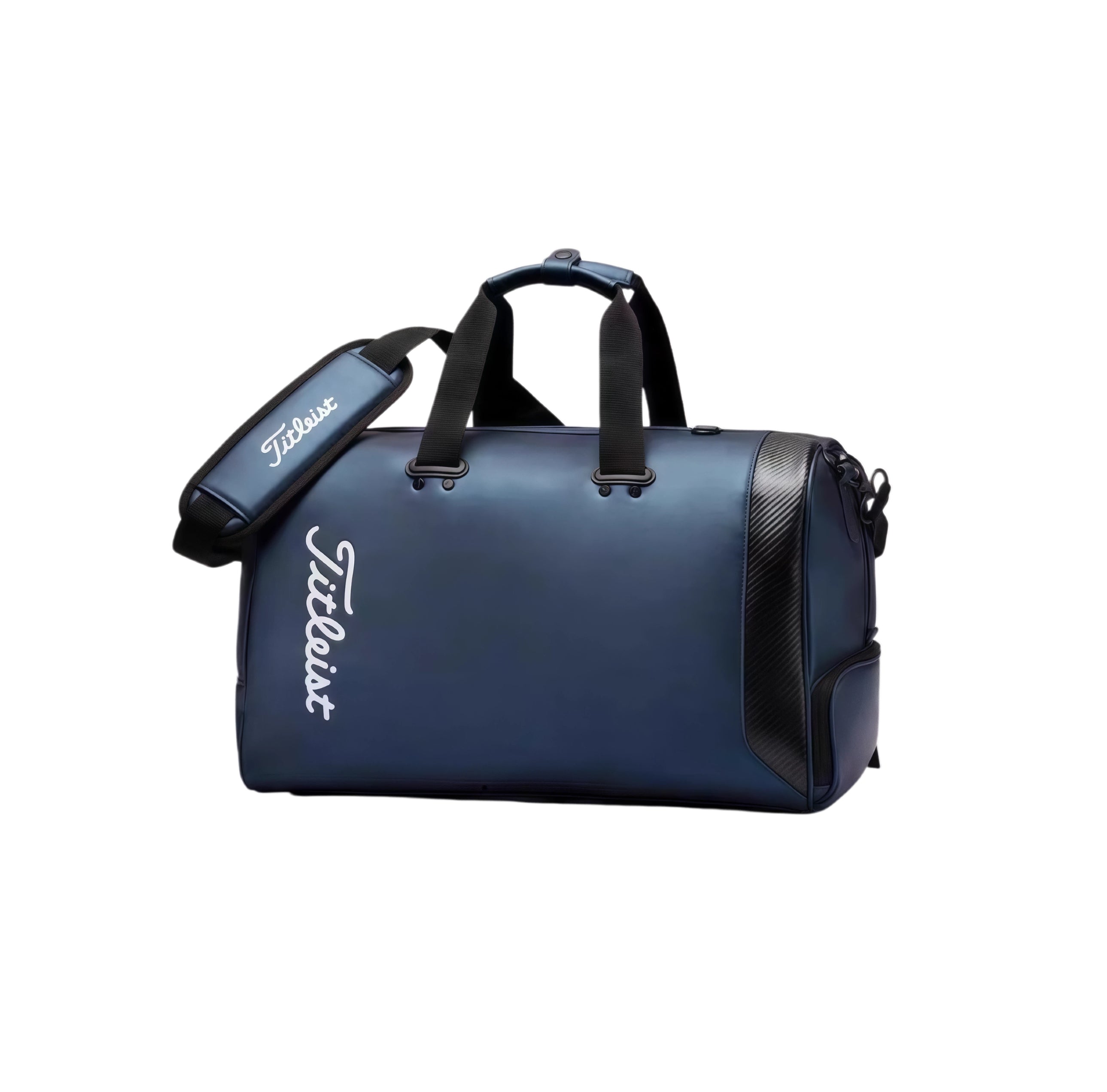 Titleist Black Tech Duffel with Carbon Side – Modern Golf & Gym Bag