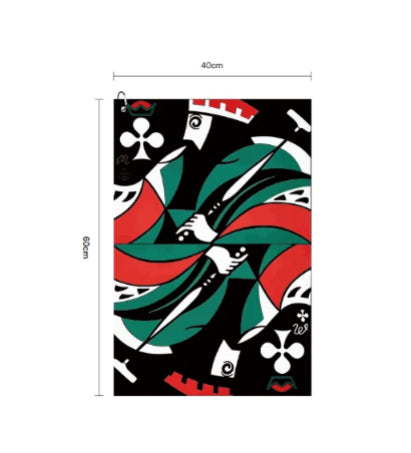 Malbon Kingston Golf Towel — wiping a golf clubface