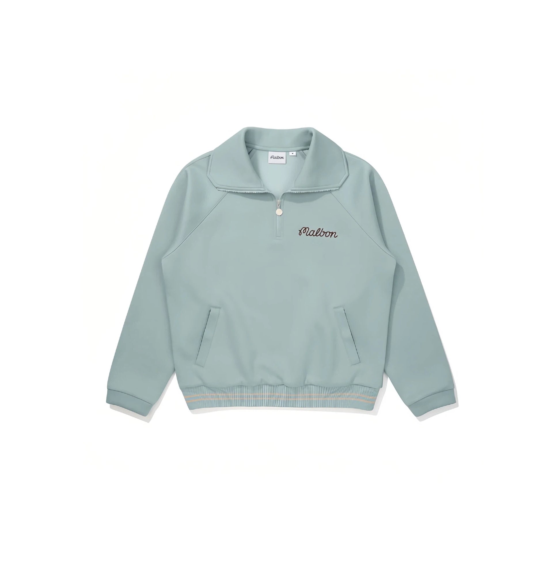 Malbon women polo sweatshirt mint green alternate styling