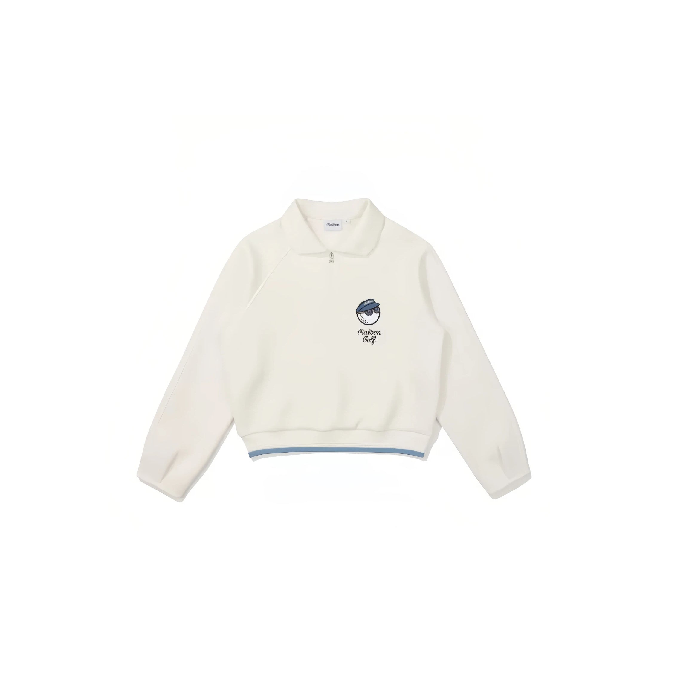 Malbon women's half-zip stand-collar golf sweatshirt — front view