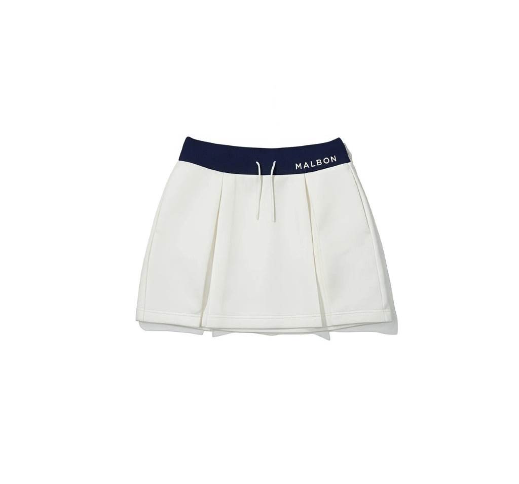 Malbon women golf skort front view with built-in shorts