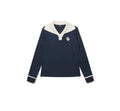Malbon women ice silk golf polo in cream front view