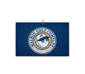 Malbon Blue Microfiber Golf Towel — main product photo