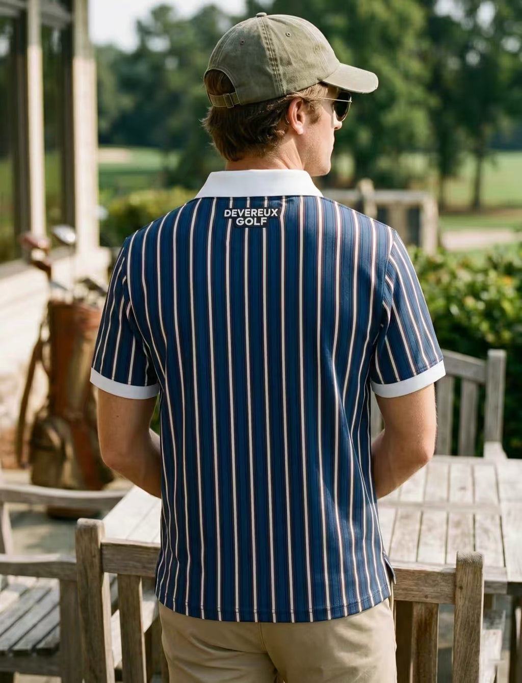 Devereux men’s rear model view