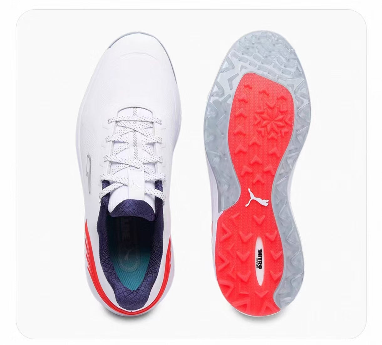 PUMA Men’s ALPHACAT NITRO Breathable Spiked Golf Shoes - product view 4