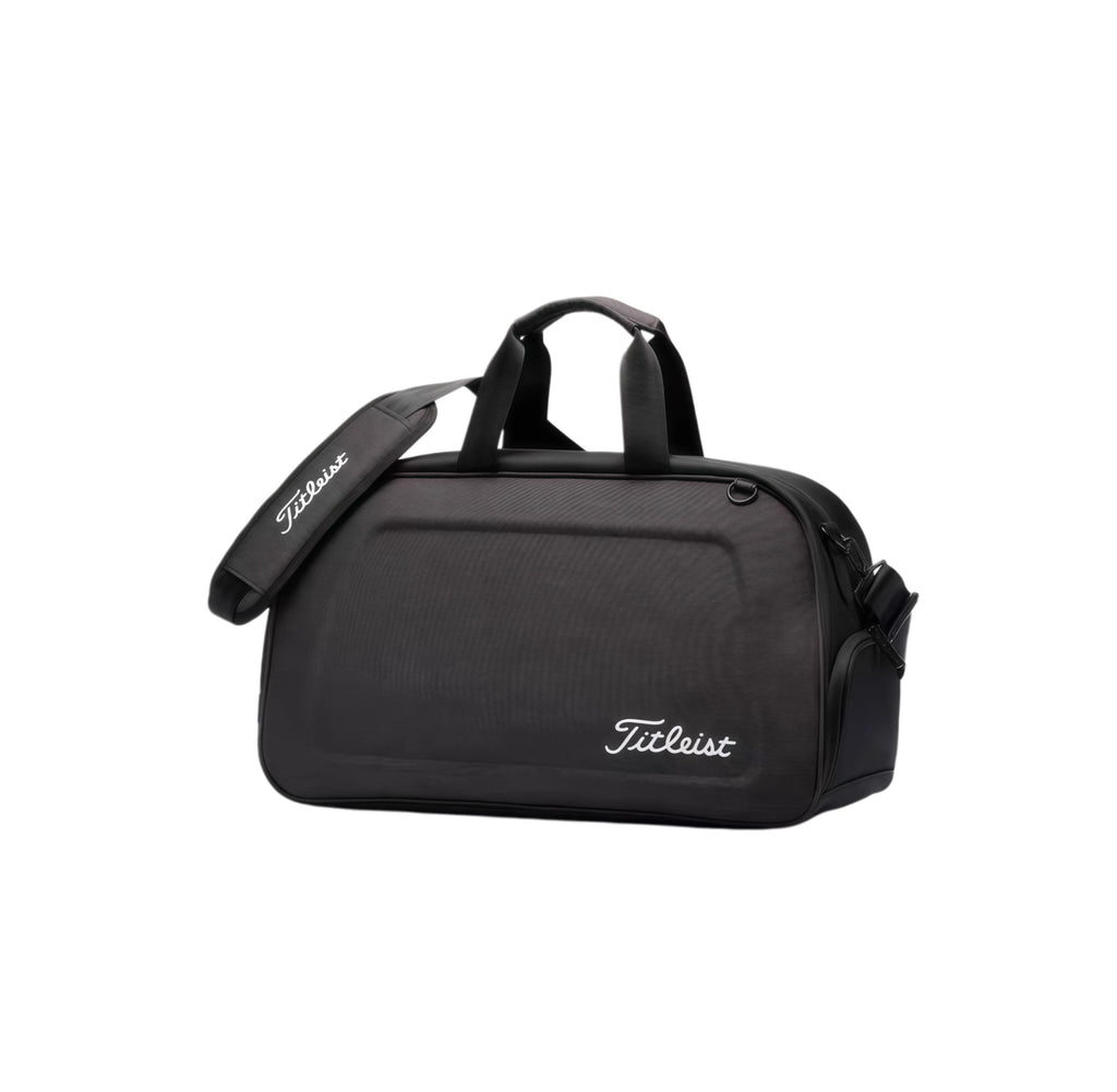 Titleist White Hard-Shell Duffel – Sleek Black Trim Golf & Travel Bag