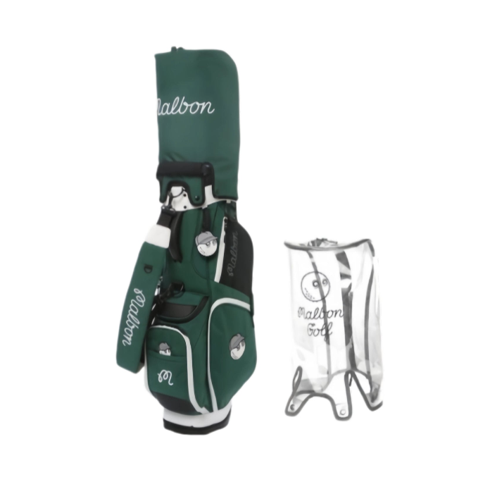 Malbon Golf Lightweight Stand Bag - Water-Resistant Nylon Single Strap Carry Bag