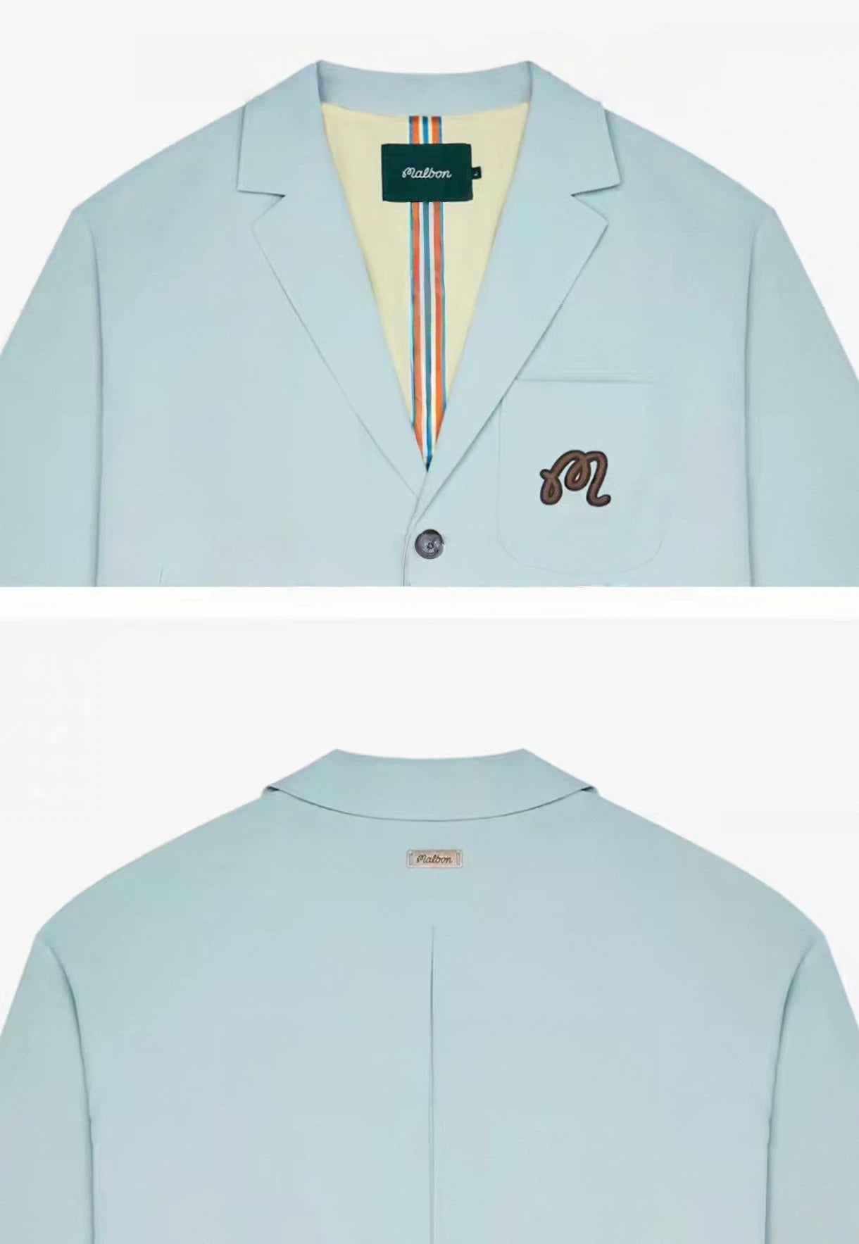 Malbon Belmonte Jacket Mint Green golf jacket front view