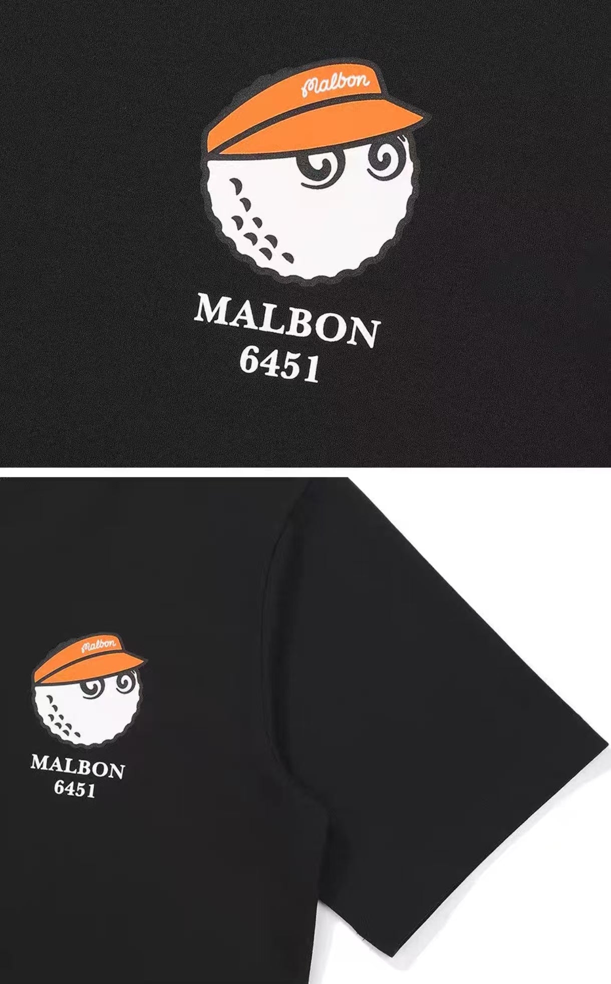 Malbon Golf Dosan 645-1 Graphic Heavyweight Crewneck T-Shirt