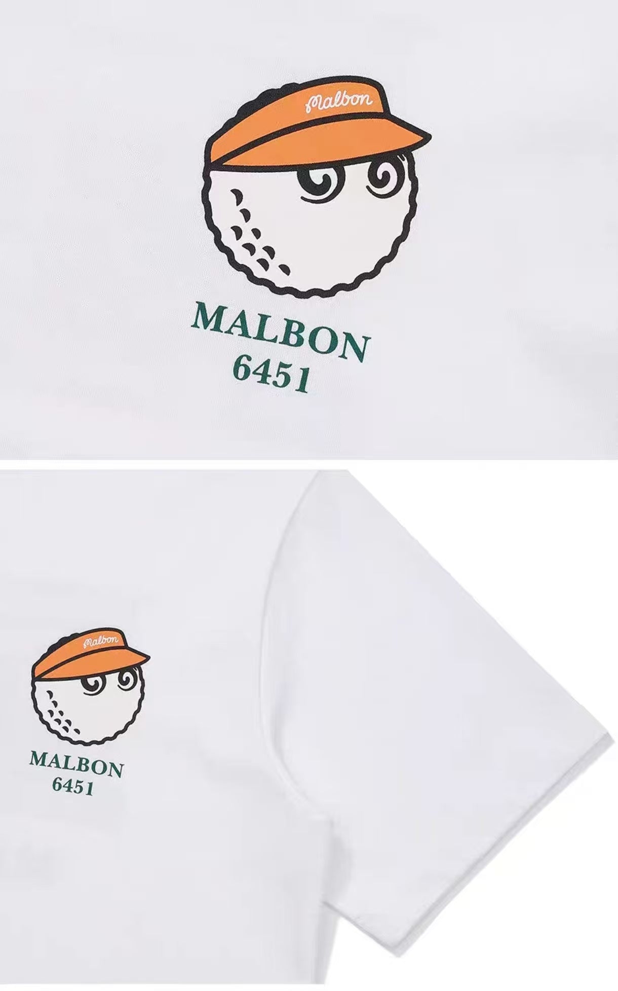 Malbon Golf Dosan 645-1 Graphic Heavyweight Crewneck T-Shirt