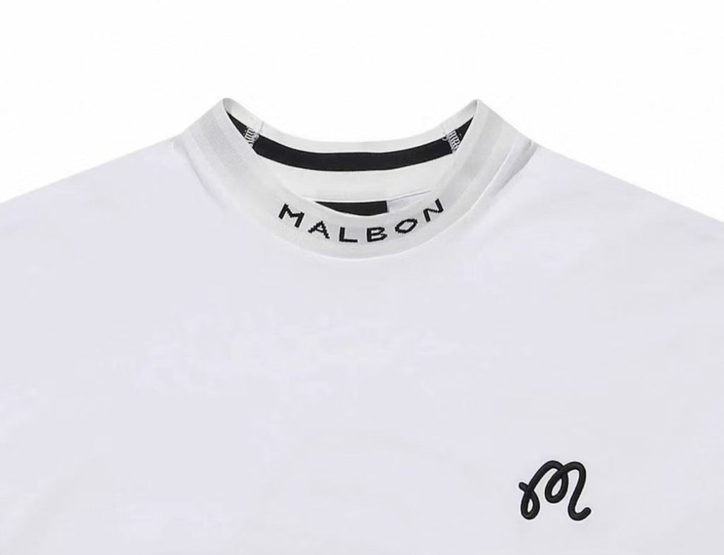 Malbon Golf Men’s Relaxed Fit Cotton Crewneck T-Shirt