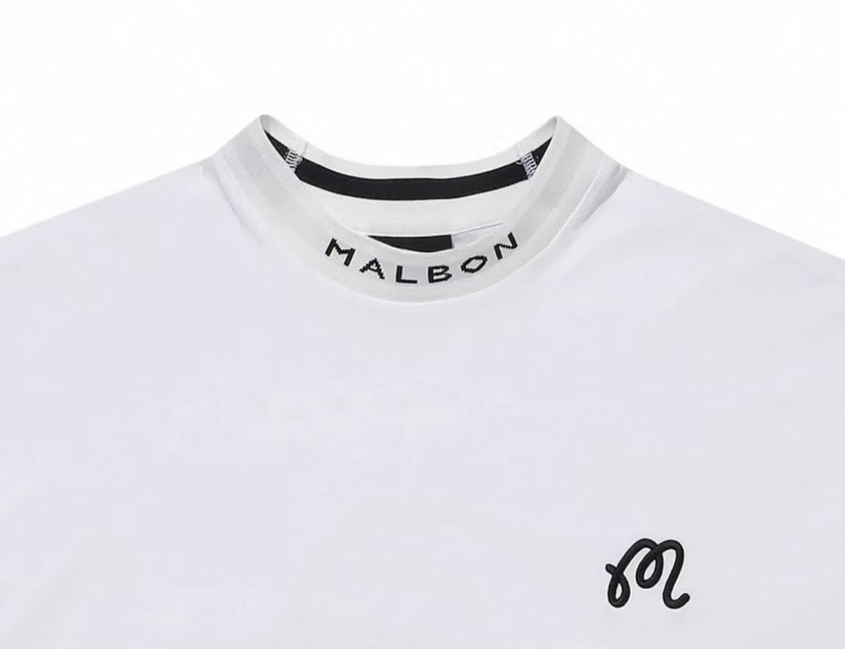 Malbon Golf Men’s Relaxed Fit Cotton Crewneck T-Shirt
