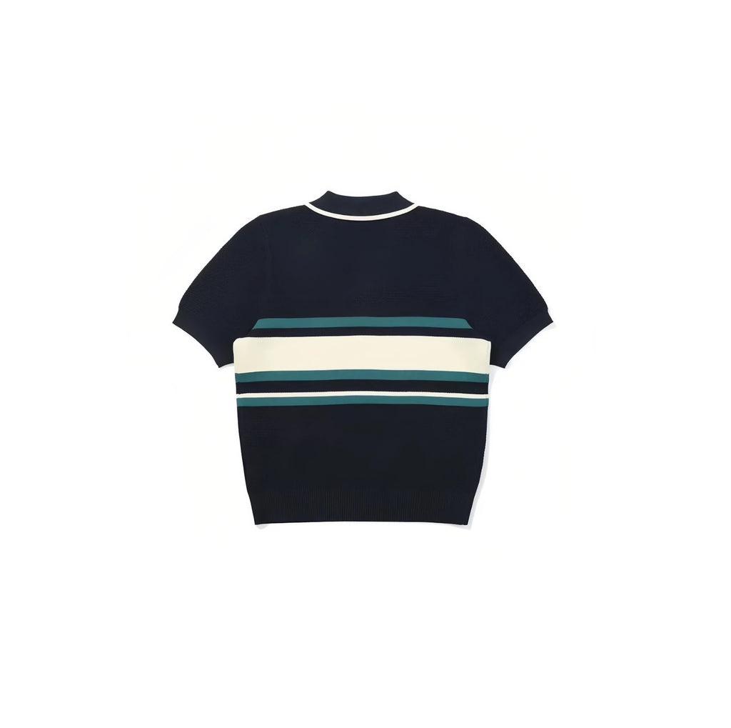 Malbon Women's Knit Golf Polo — back view detail