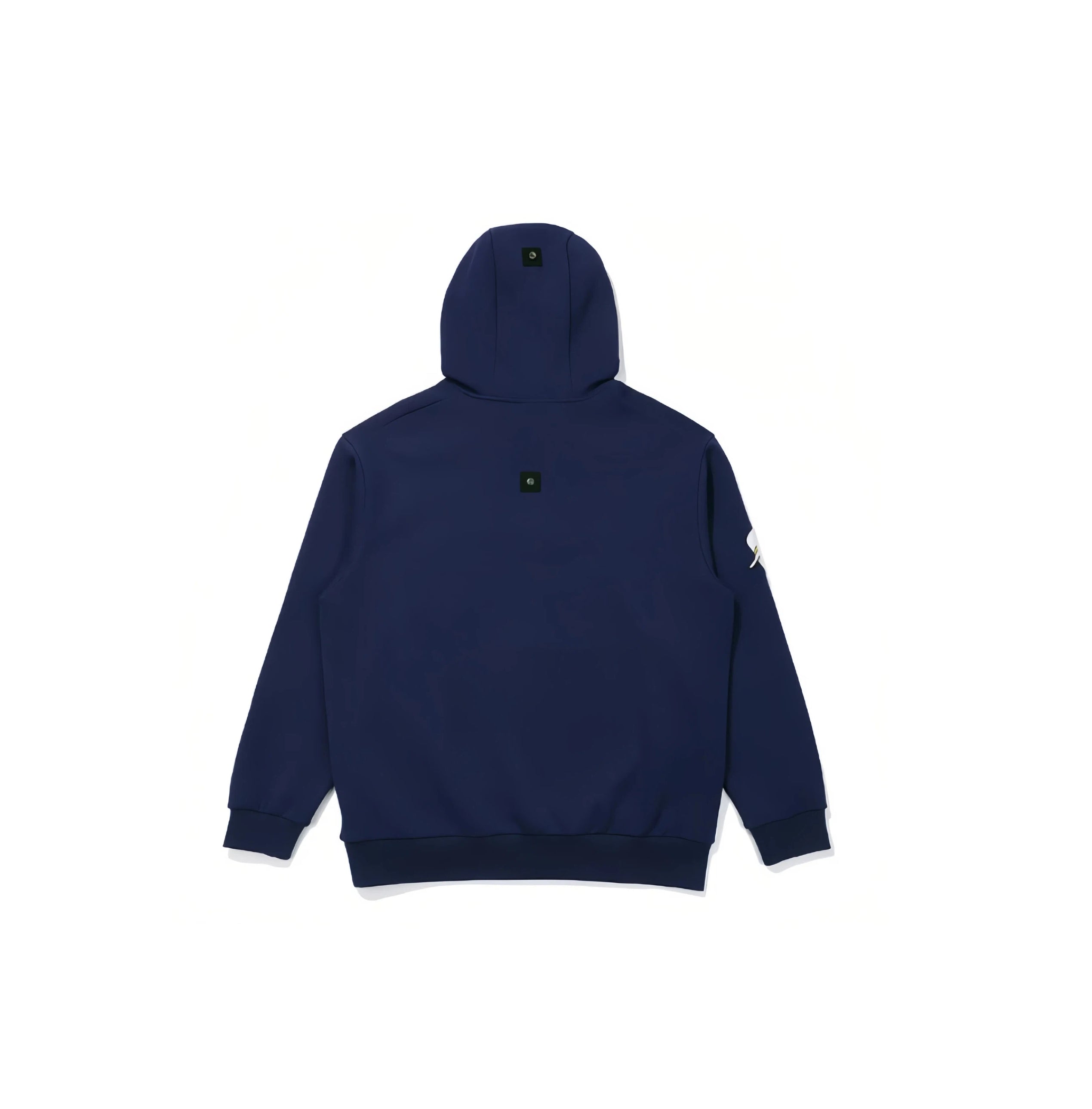 Malbon men half zip hoodie back view clean silhouette
