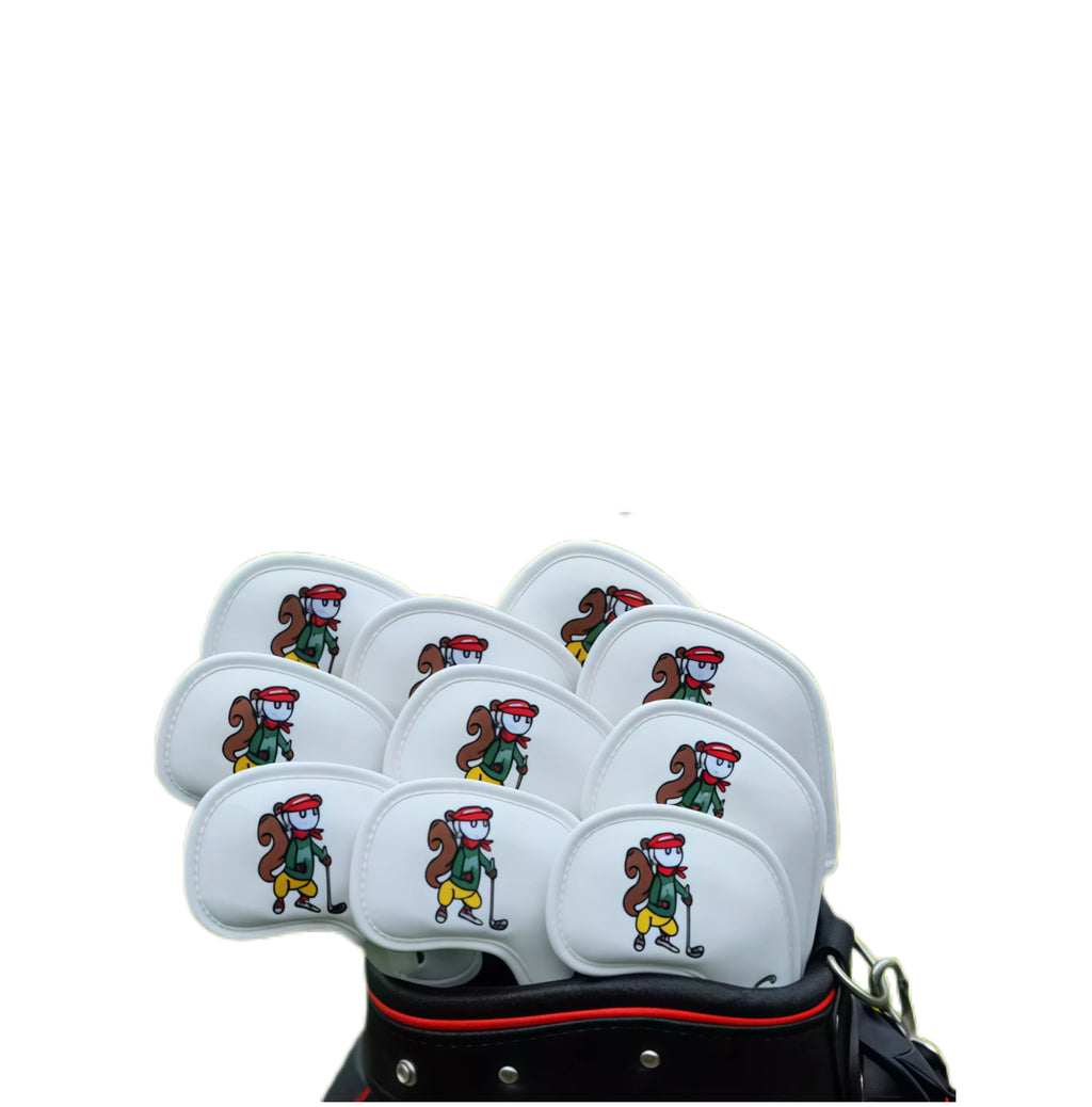 Malbon Caddie Embroidered Golf Iron Headcovers