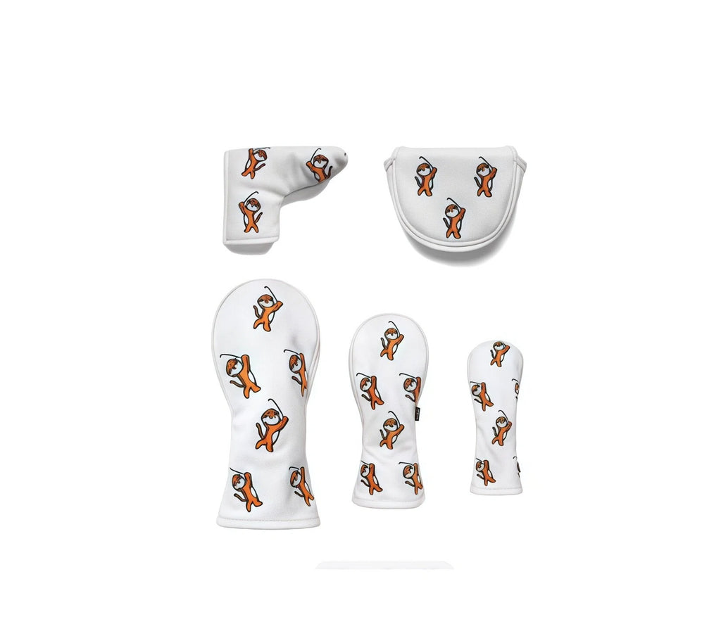 Limited Edition Cartoon Golf Headcover Set – Driver & Putter Covers