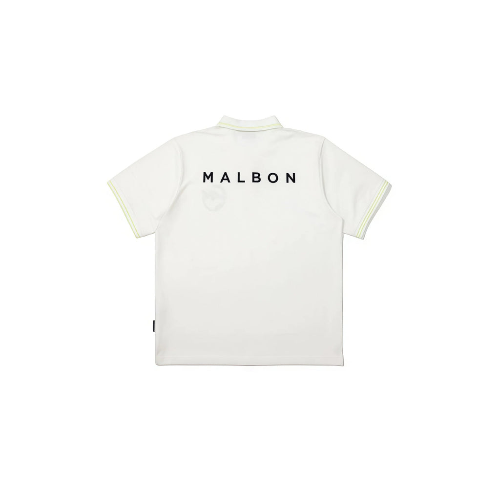 Malbon men's embroidered short-sleeve golf polo product shot #5