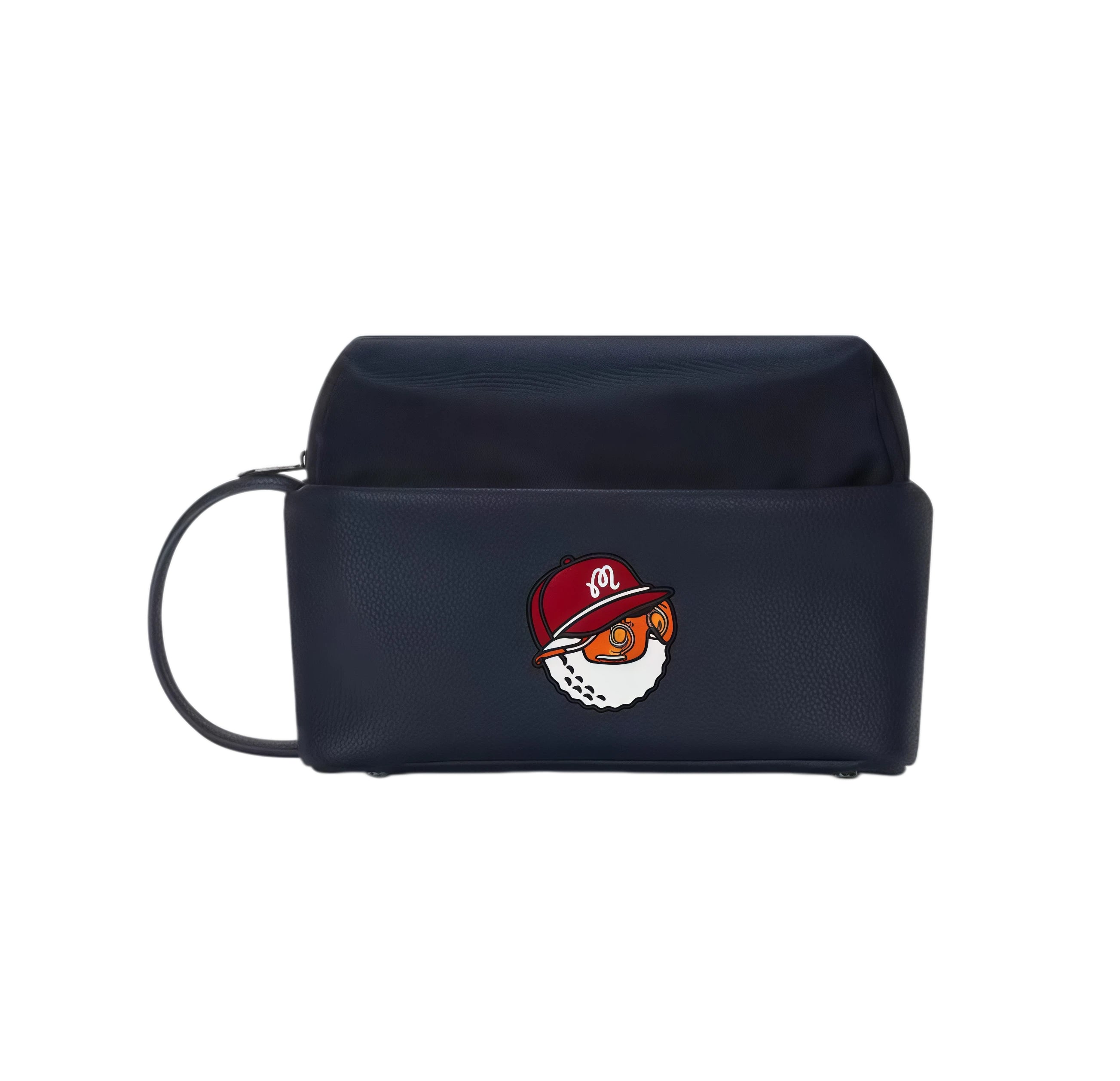 Malbon Golf Pouch with Cartoon Patch – Compact & Stylish for