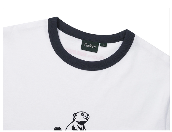 Malbon Golf Tour Divot Circular Graphic Casual T-Shirt