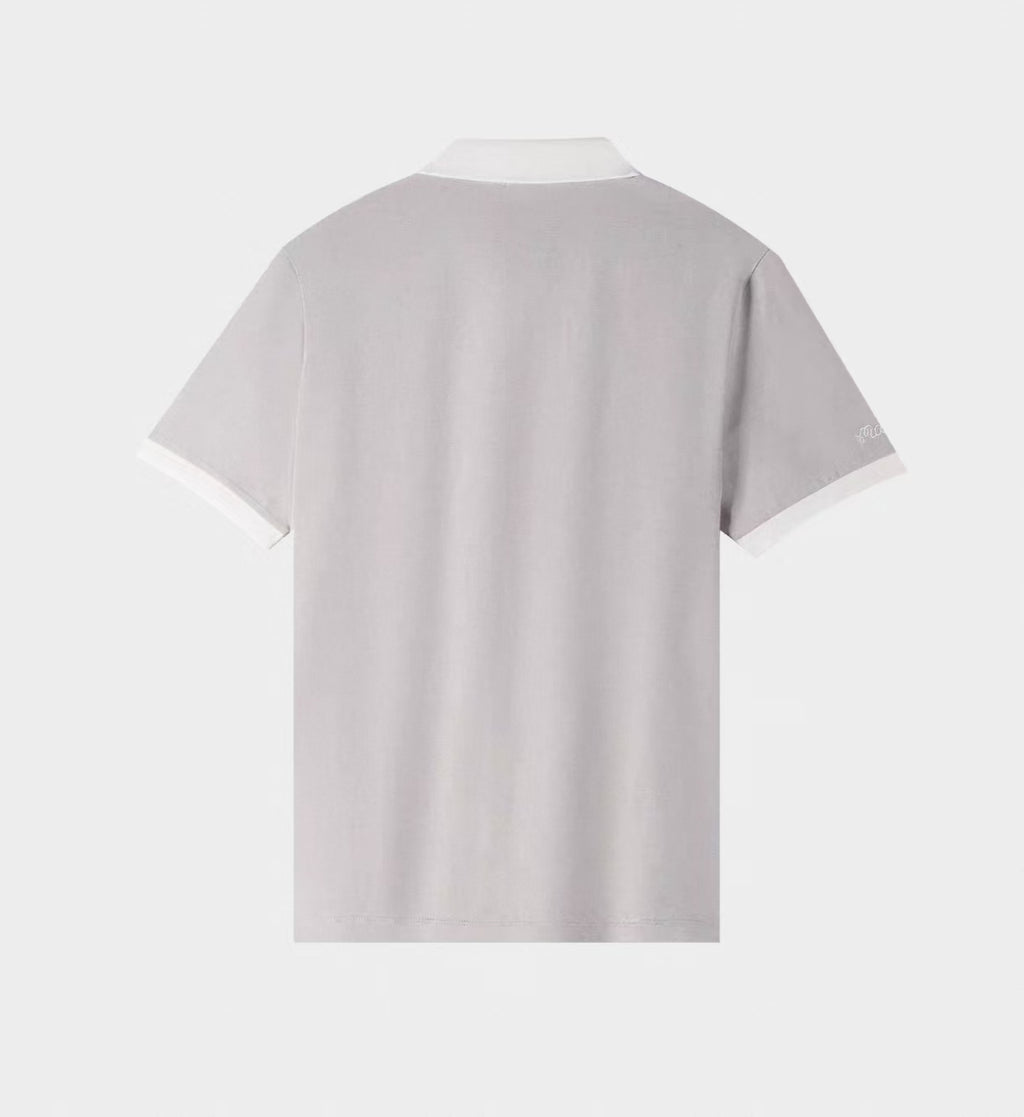 Malbon Golf Men’s Breathable Pique Casual Polo Shirt