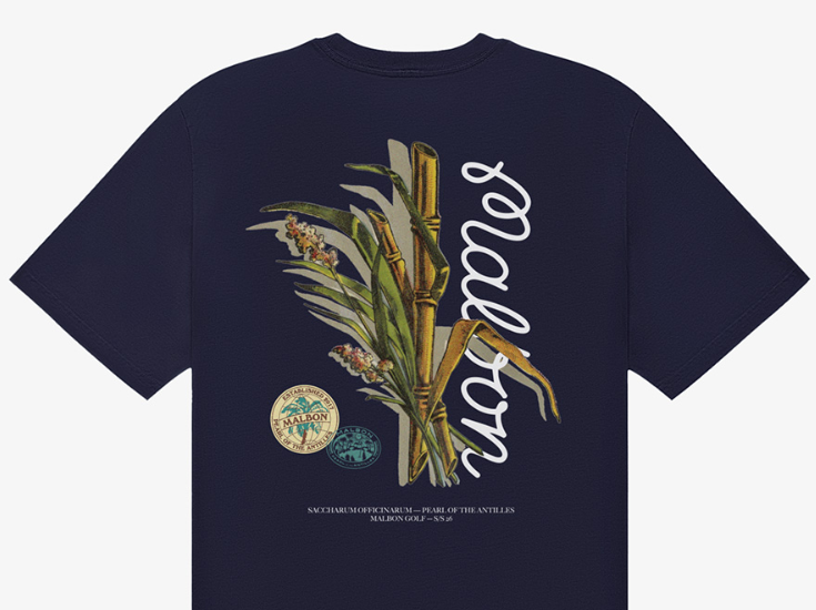 Malbon Golf Bermuda Origins Graphic T-Shirt