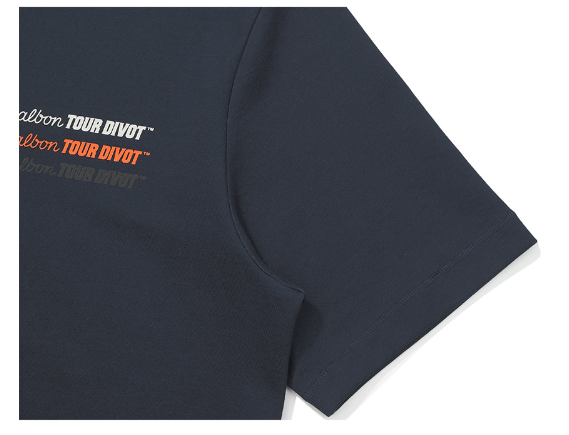 Malbon Golf Tour Divot Letter Print Graphic T-Shirt
