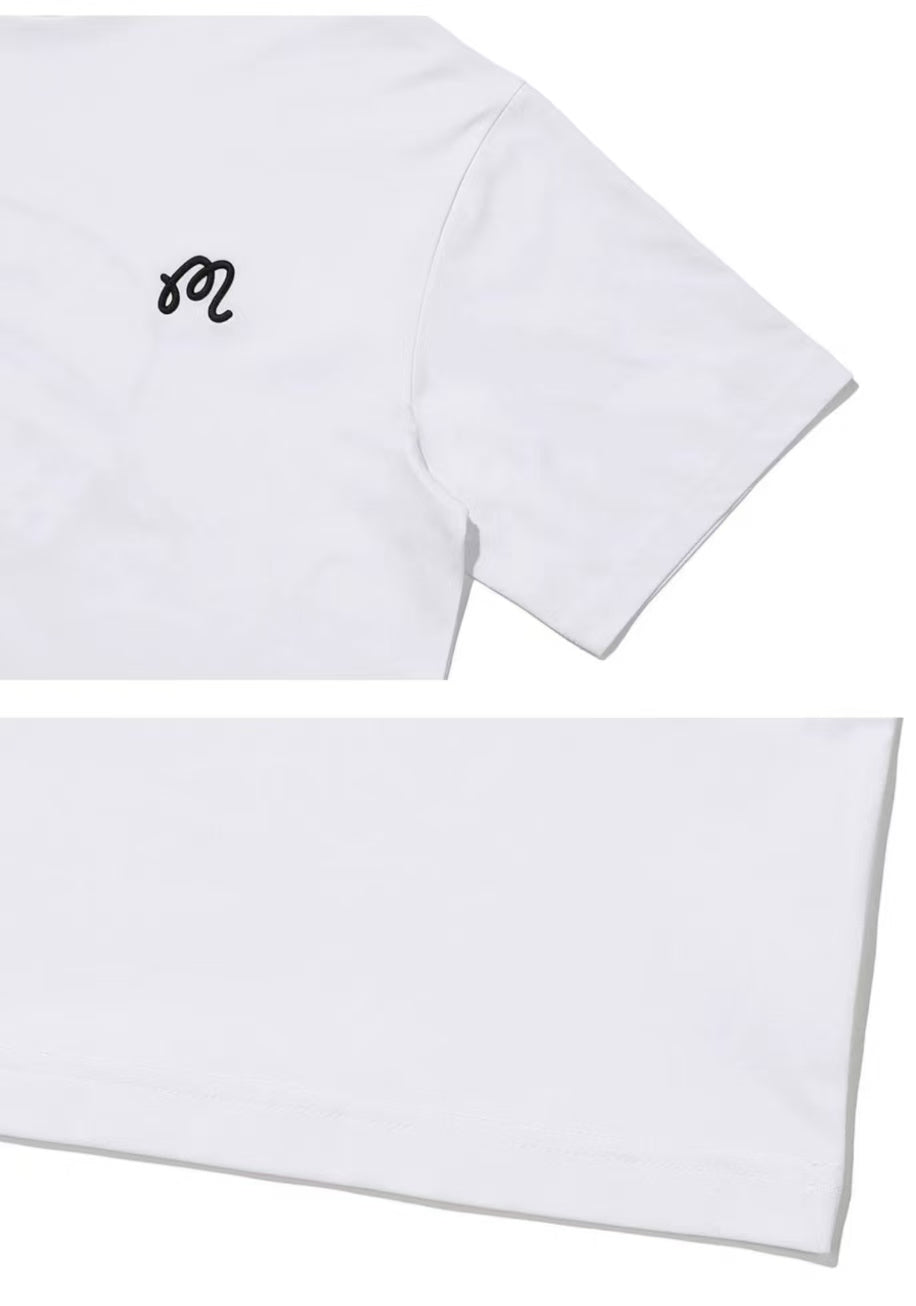 Malbon Golf Men’s Relaxed Fit Cotton Crewneck T-Shirt