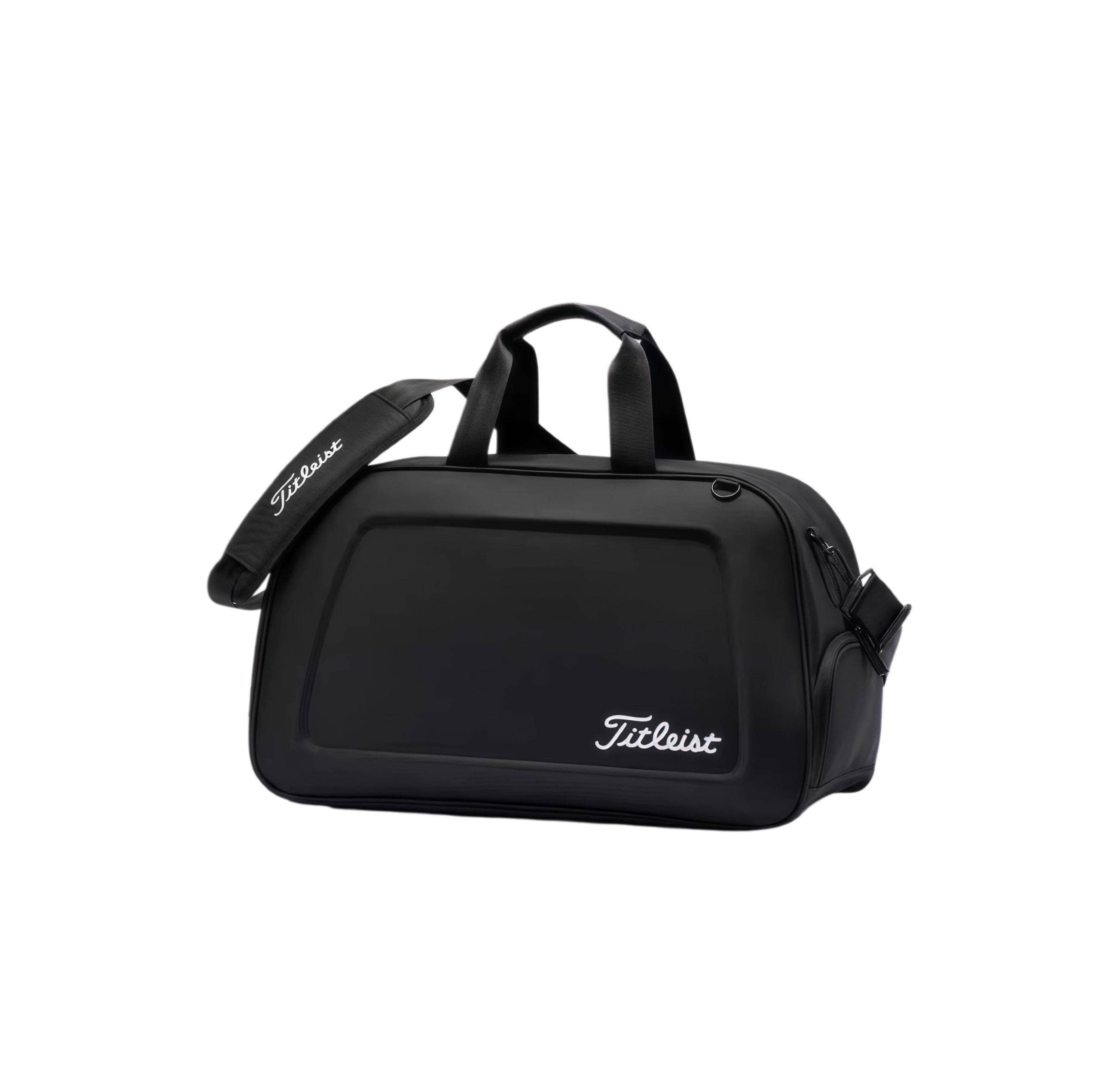 Titleist White Hard-Shell Duffel – Sleek Black Trim Golf & Travel Bag