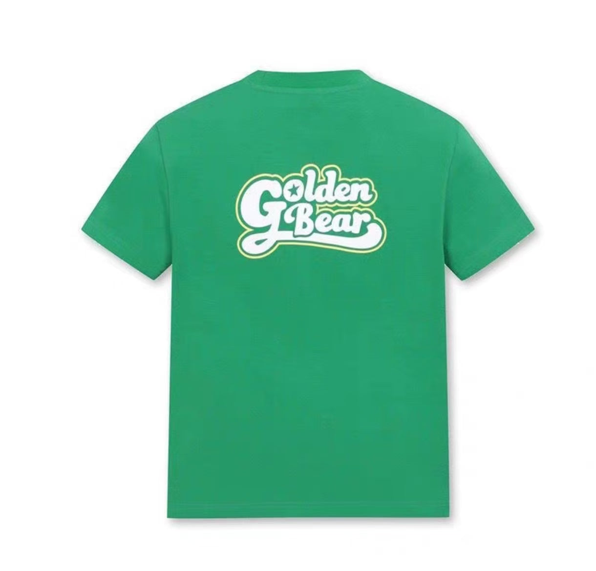 Golden Bear Embroidered Letter Print Golf Crew Neck T-Shirt