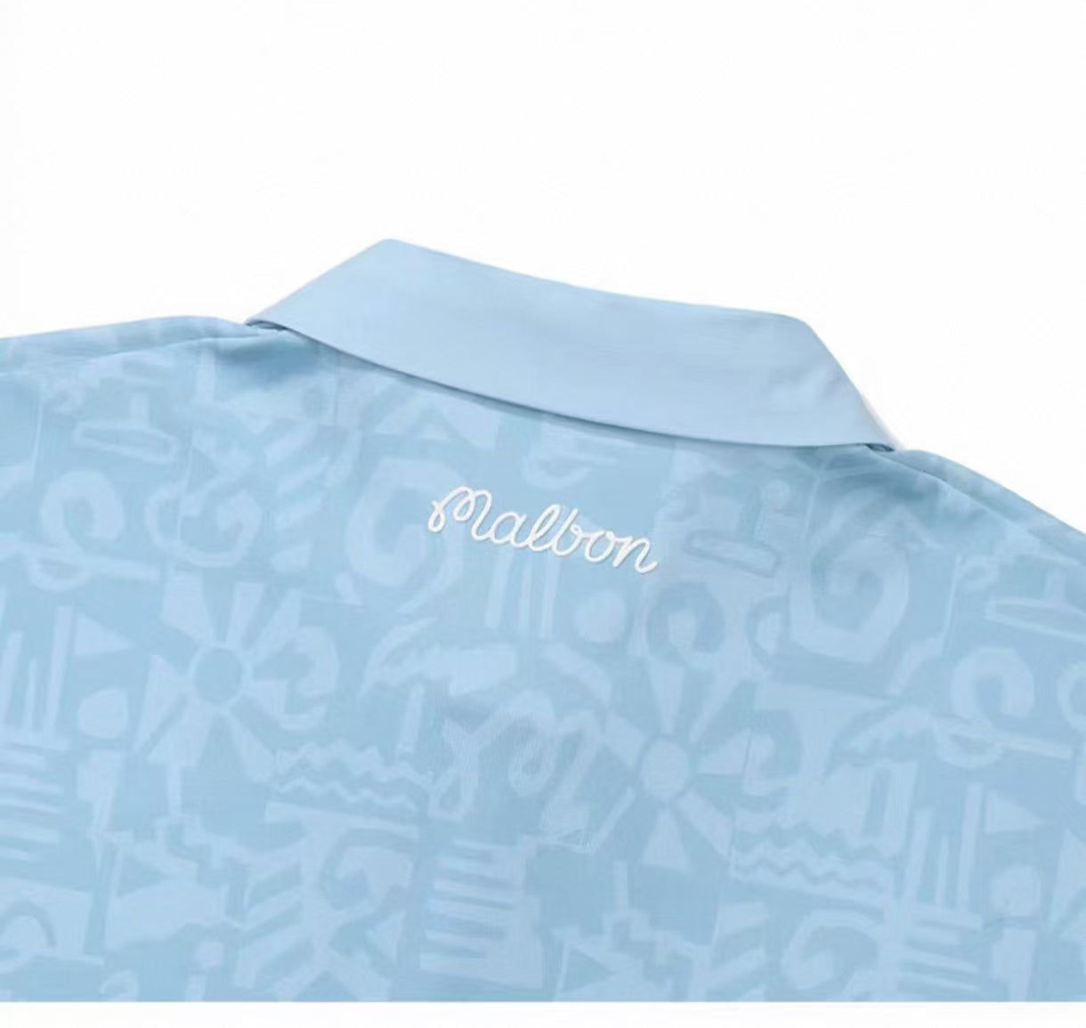 Malbon Golf Men’s Digital Print Casual Polo Shirt