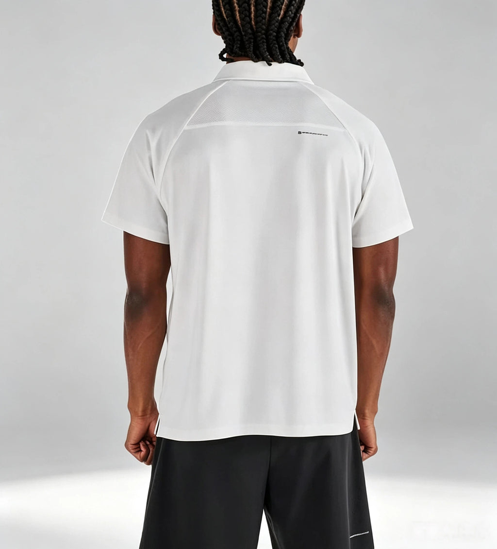Malbon Golf Quarter-Zip Polo Shirt