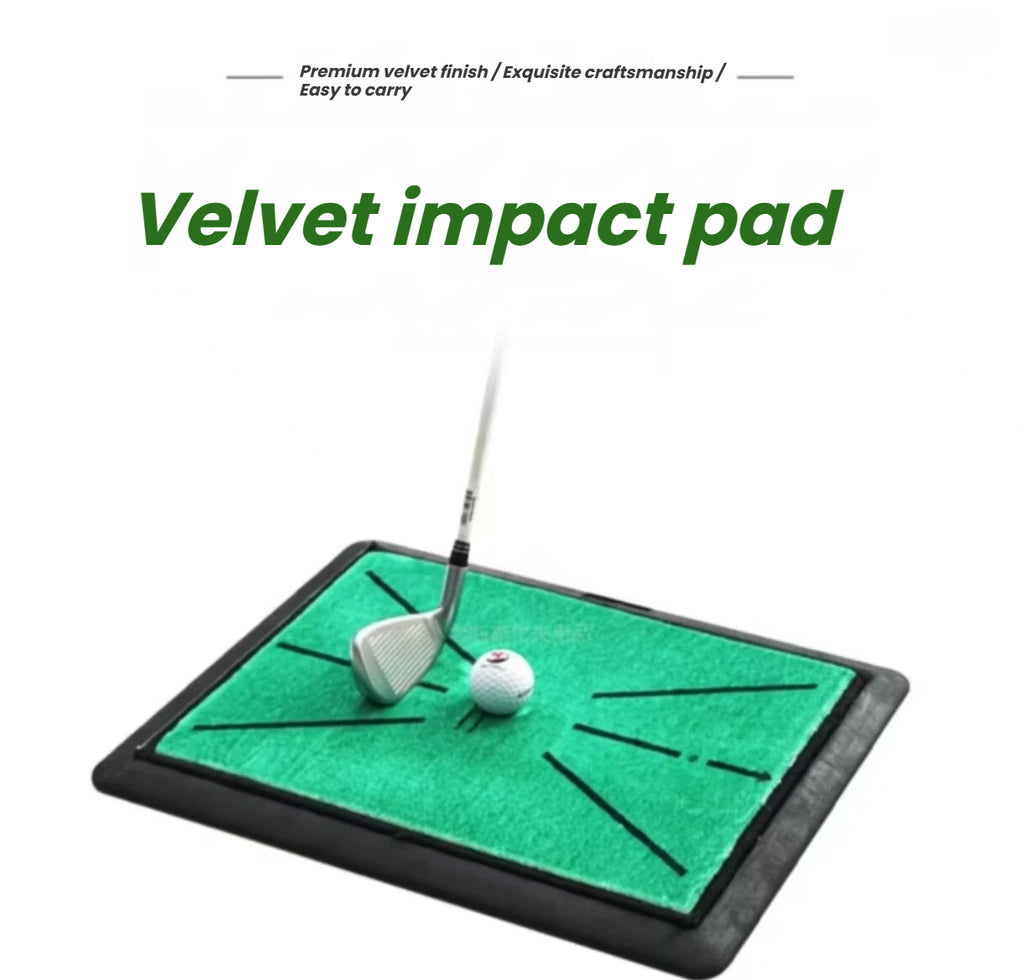 2-in-1 golf mat detail of smooth fairway turf side