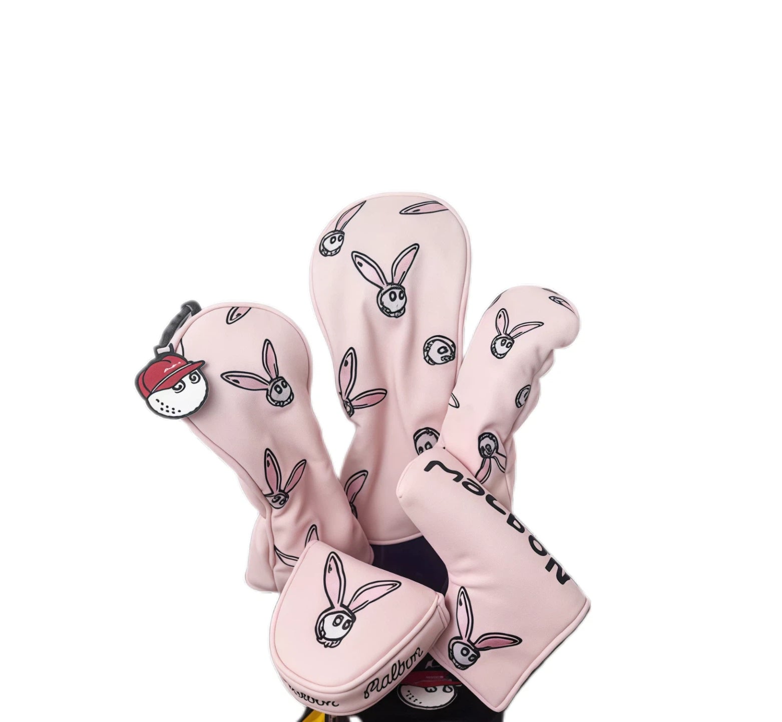 Malbon Rabbit Golf Headcover Set