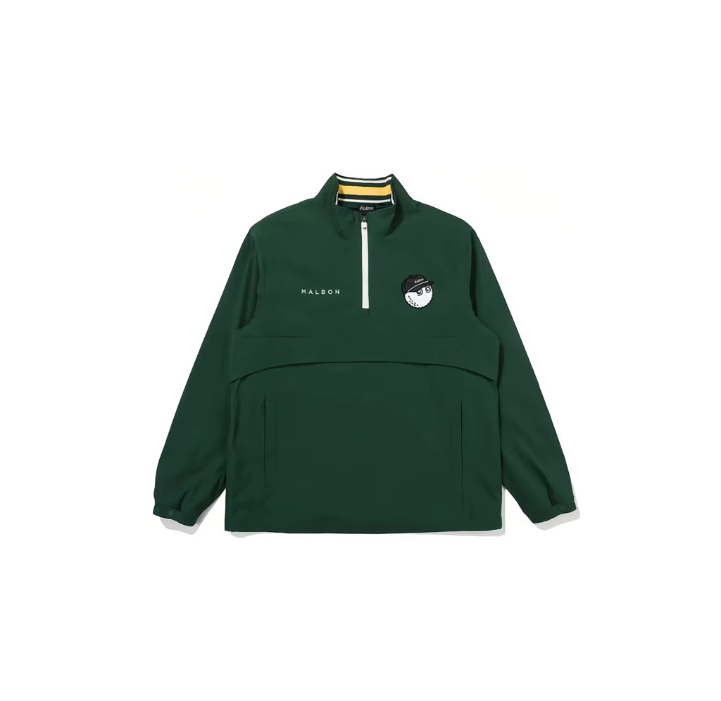 Malbon men golf jacket lifestyle styled on course