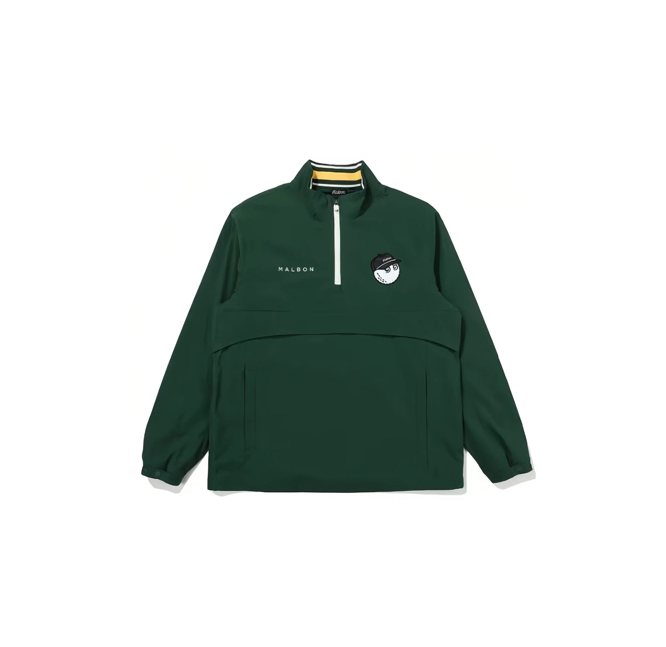 Malbon men golf jacket lifestyle styled on course
