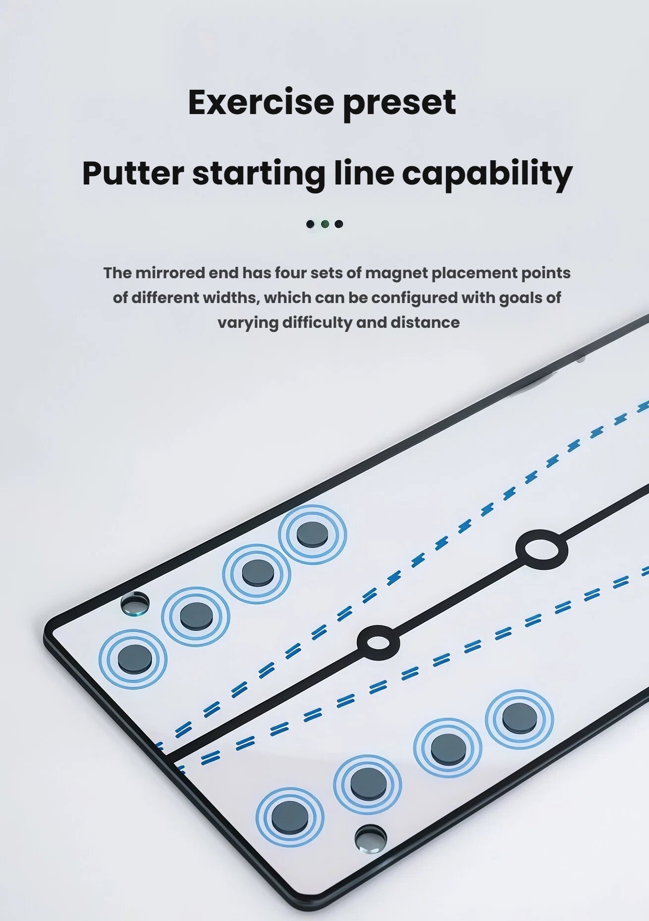 Caiton Golf Putting Mirror Magnetic Gate Post Alignment Practice Aid