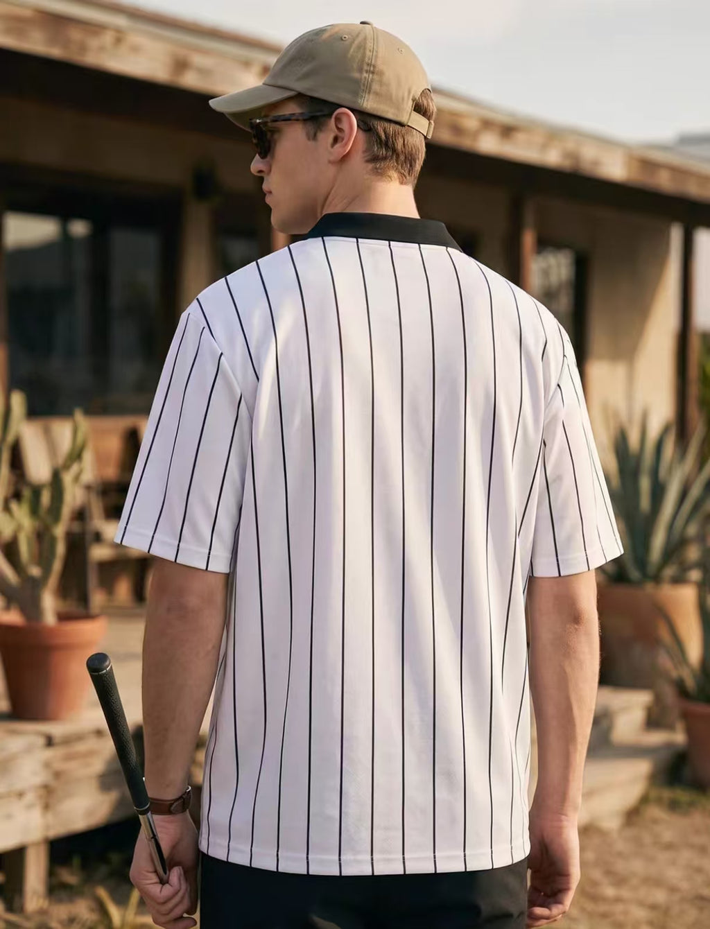 Devereux men’s rear model view