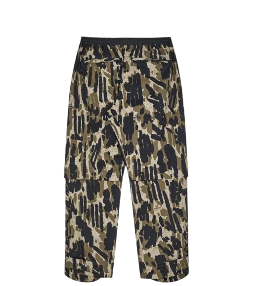 Malbon Tour Divot Camo Rain Pant Bark Camo Bark Camo golf rain pant front view